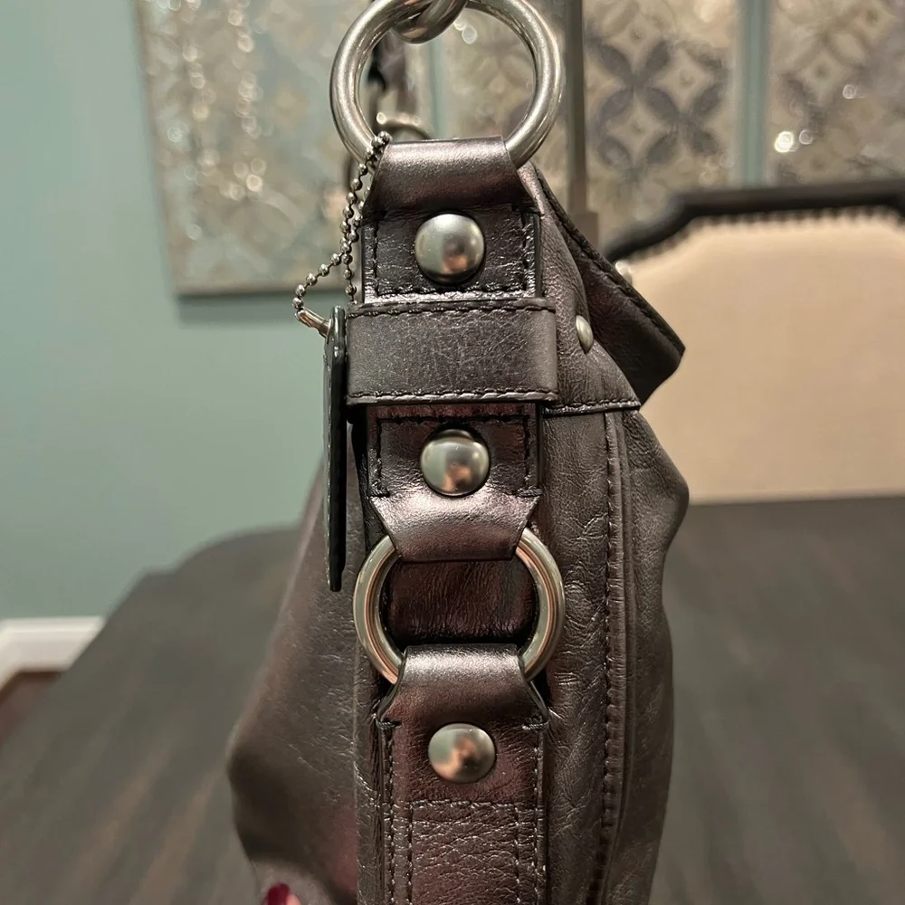 Coach Leather Zoe Hobo Bag